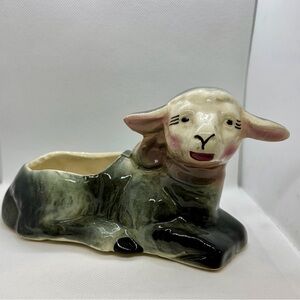 Vintage 🎄Ceramic Sheep Planter